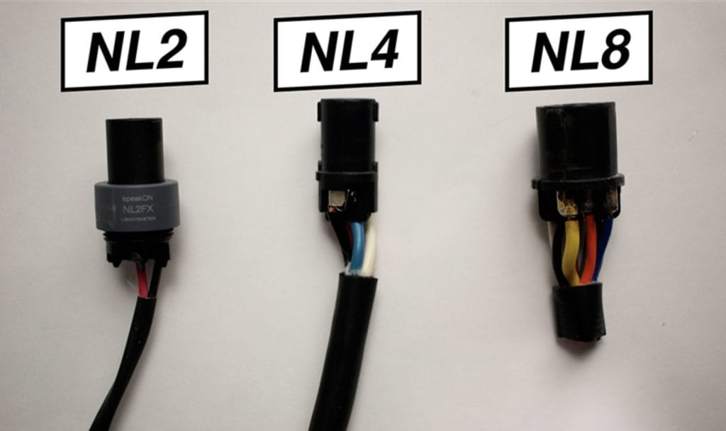 NL2, NL4, and NL8 cable connectors