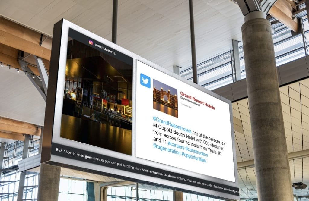 Social Feed, Digital Signage