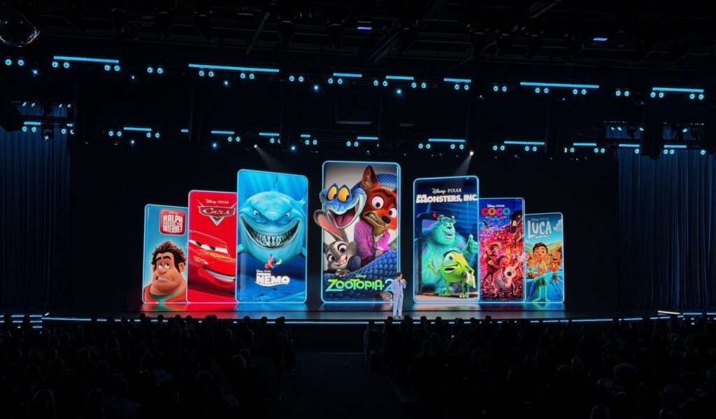 LED stage design at Disney Upfront 2026